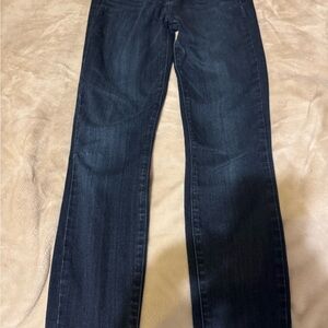 PAIGE Dark Blue Women's Straight Leg Jeans